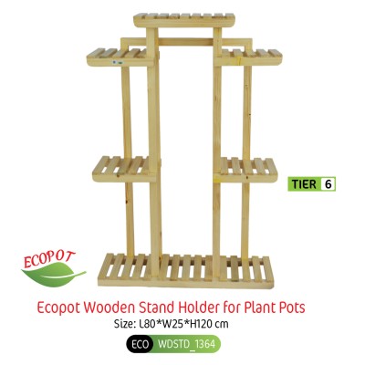 Ecopot Wooden Stand Holder for Plant Pots